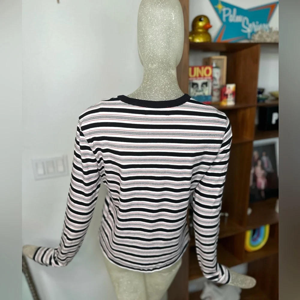 La Ligne New York Women's Striped Long Sleeve Crew Neck Top. Size XSmall - Picture 7 of 11